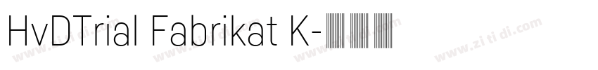 HvDTrial Fabrikat K字体转换
